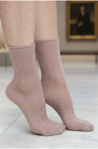 MIIABEL purple fishnet socks | Sokisahtel