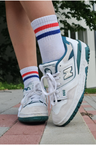 MILA white cotton socks  