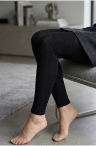 MILANA musta värvi meriinovillased retuusid | Sokisahtel