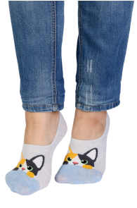 MILO blue footies with a cat | Sokisahtel