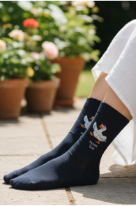 Чёрные хлопковые носки для лучшей на свете сестры MIRT | Sokisahtel