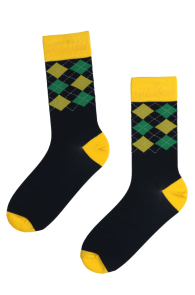 MONDAY stylish suit socks with rhombus pattern | Sokisahtel