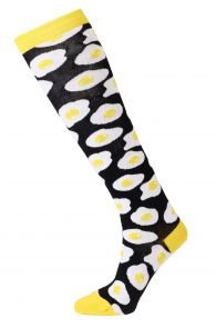 EGG cotton knee highs with eggs | Sokisahtel