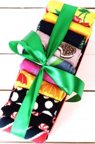 MIX-комплект из ярких и милых носков для женщин - 10 пар в упаковке | Sokisahtel