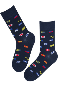 NAUTICA FLAGS lippudega puuvillased sokid
