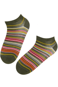 NEON triibulised rohelised madalad sokid