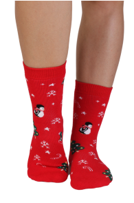 NOELLA red Christmas socks for women | Sokisahtel