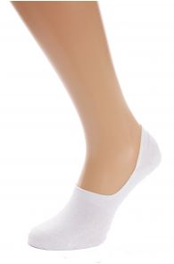 NORMAN men's white no show socks | Sokisahtel