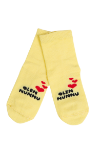 NUNNU yellow cotton socks for babies | Sokisahtel