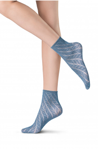 Oroblu METAL blue sparkling socks | Sokisahtel