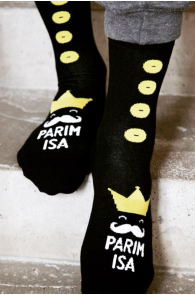 Мужские хлопковые носки ко Дню Отца LEOPOLD PARIM ISA (лучший папа) | Sokisahtel