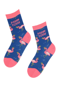 PARIM TÜTAR sinised flamingodega sokid | Sokisahtel