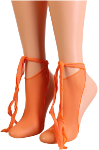 Pierre Mantoux TULLE orange toe-socks | Sokisahtel