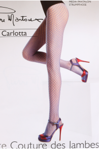 Pierre Mantoux CARLOTTA beige fishnet tights | Sokisahtel