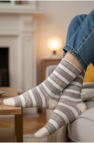 Pierre Mantoux IBERIS beežid triibulised sokid | Sokisahtel