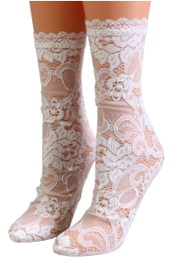 Pierre Mantoux MIRABELLE pitsist valged sokid | Sokisahtel