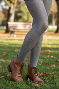 Серые хлопковые колготки ODETTE от Pierre Mantoux | Sokisahtel