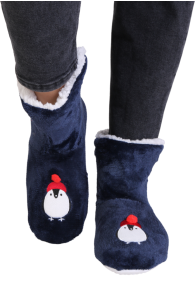 PINGU dark blue soft slippers | Sokisahtel