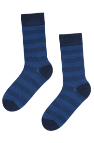 PIOPPI blue striped suit socks | Sokisahtel