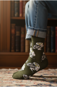 PIPER rohelised öökullidega sokid lastele | Sokisahtel