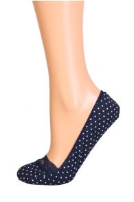 POIS dark blue footies with dots | Sokisahtel