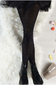 POLKA DOTS black tights  