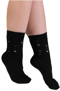 POSITANO black torn socks | Sokisahtel