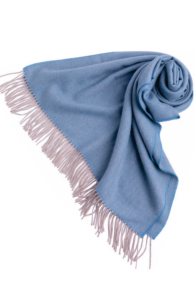 Alpakavillane kalasabamustriga meresinine suur sall | Sokisahtel