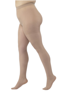 QUEEN plus size 30 DEN beige tights | Sokisahtel