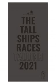 THE TALL SHIPS RACES 2021 grey microfiber towel | Sokisahtel