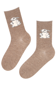 RABBIT angora wool socks with a rabbit | Sokisahtel