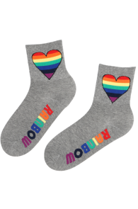 RAINBOW grey cotton socks | Sokisahtel