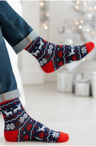 RIKSON men's Christmas socks with reindeer | Sokisahtel