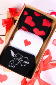 ROMEO Valentine's Day giftbox with 3 pairs of socks | Sokisahtel
