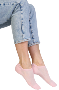 RONJA pink low-cut cotton socks | Sokisahtel