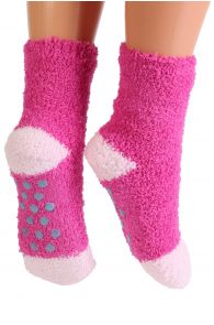 RONJA cozy pink home socks for kids | Sokisahtel
