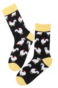 ROOSTER DAD cotton Easter socks with roosters | Sokisahtel