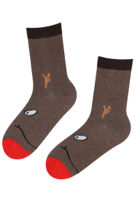 RUDOLF cotton socks with a reindeer | Sokisahtel