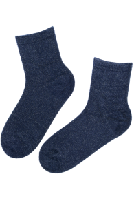 SÄDE dark blue sparkly soft socks 