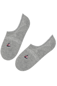 SAIL grey low-cut ship socks | Sokisahtel