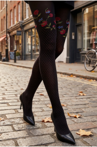 Pierre Mantoux SAMIA lillelise mustriga sukkpüksid | Sokisahtel