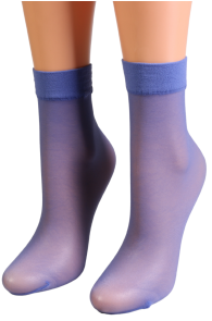 Sarah Borghi BRAVA blue sheer socks | Sokisahtel