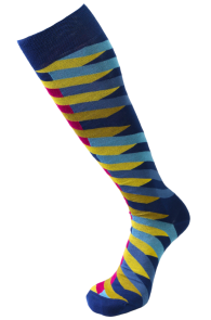 Sarah Borghi OBLIUA colorful knee-highs | Sokisahtel