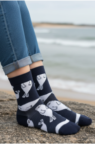 SEAL hallid puuvillased meresõprade sokid | Sokisahtel