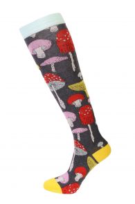 WOODSTOCK mysterious mushroom knee-highs | Sokisahtel