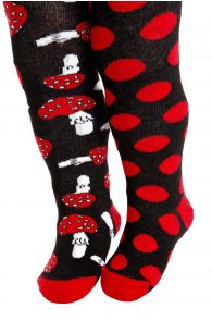 BETTI black cotton tights for babies