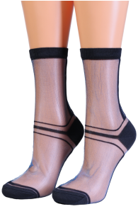 SELINA sheer blue socks | Sokisahtel