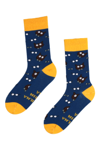 MAAILMA PARIM ISA message socks with cats for Father's Day | Sokisahtel