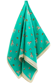 SIENA green neckerchief with dogs | Sokisahtel