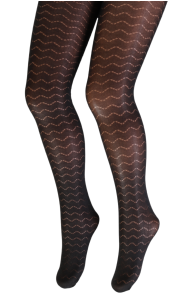 SIENNA black tights for girls